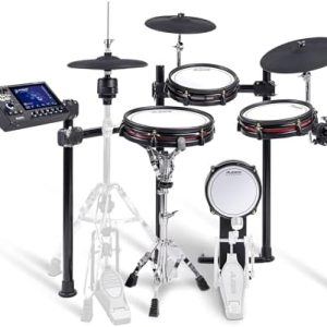 Alesis Strata Club Electric Drum Set with 144K Multi-Channel Samples, Touchscreen, Triple-Zone Cymbals, Dual-Zone Mesh Drums and 8″ Kick