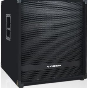Sound Town METIS Series 2400 Watts 18″ Powered Subwoofer with Class-D Amplifier, 4-inch Voice Coil, High-Pass Filter (METIS-18PWG)